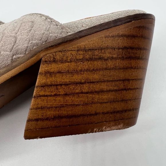 ROOLEE Helen Textured Mule in White Smoke - Picture 9 of 10